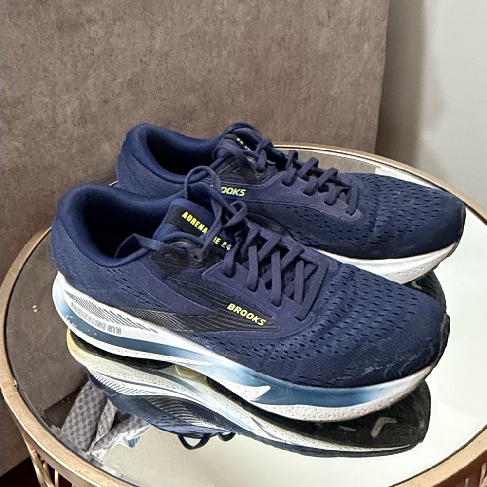 Brooks Men Shoes 10 Blue  Adrenaline 24 GTS Running Lightweight - Picture 2 of 6